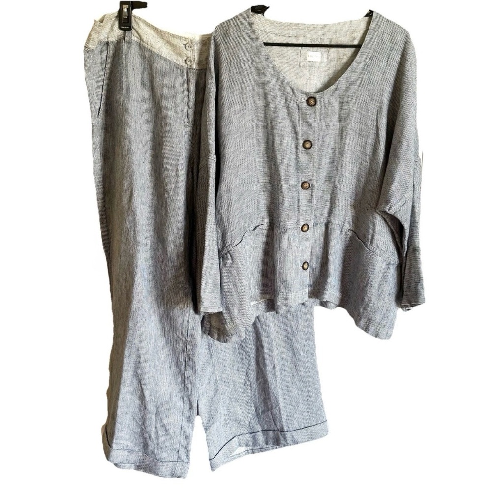 Poetry Linen Top and Pants set, size 16